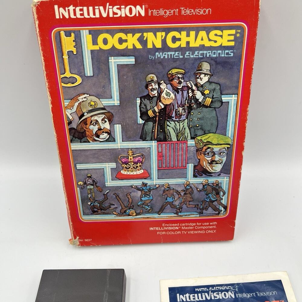 Lock 'N' Chase (Intellivision, 1982) - Complete In Box - Picture 8 of 9